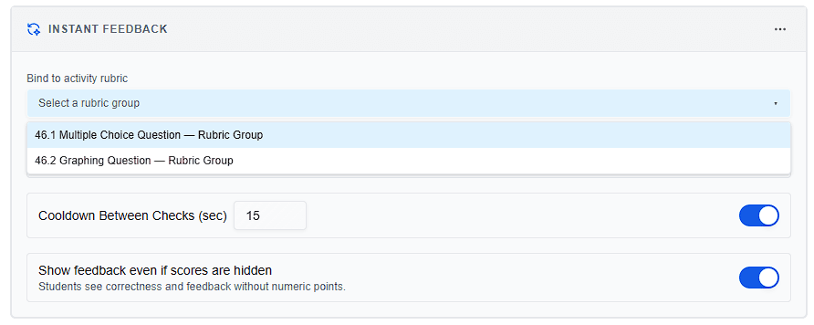 CuraCourse screenshot: Interactive Activity Blocks