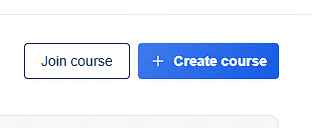 CuraCourse screenshot: Create a course