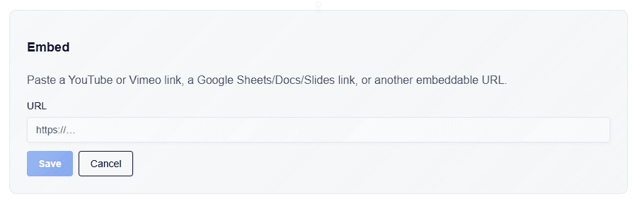 CuraCourse screenshot: Content blocks