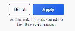 CuraCourse screenshot: Bulk Edit Access & Score Policies from the Table of Contents
