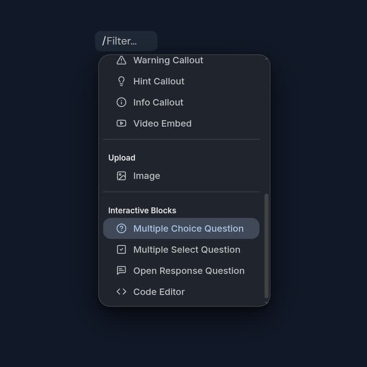 CuraCourse lesson builder and course book