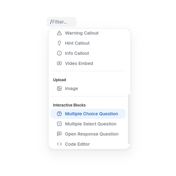 CuraCourse lesson builder and course book
